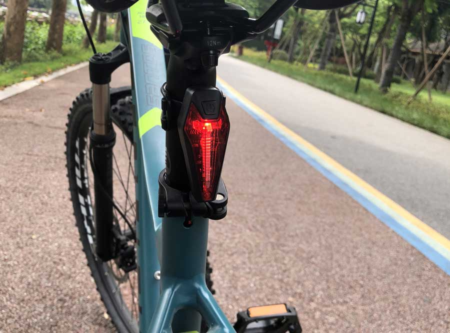 Sate-Lite USB rechargeable seat post bicycle rear light LR-01
