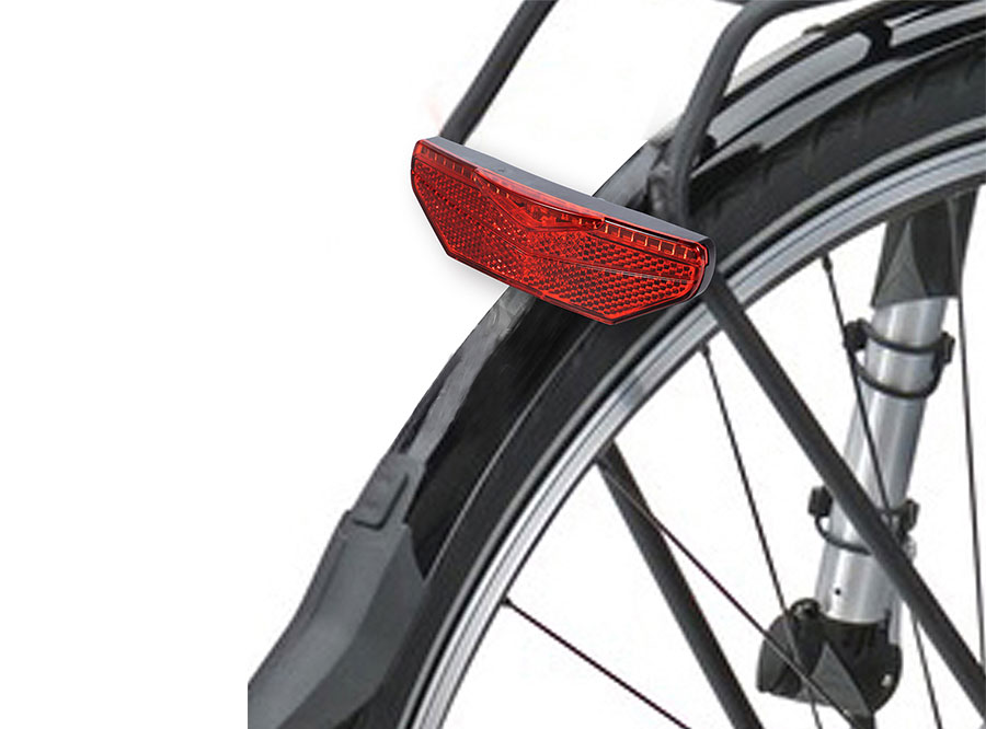 Sate-Lite rear light with StVZO Approved rear light, 6V-48V taillight for escooter, hub dynamo and ebike