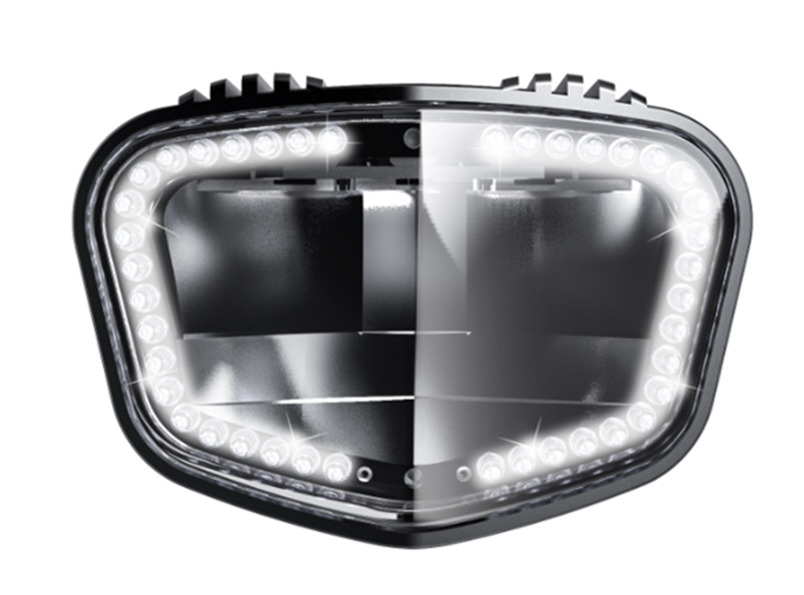 2019 sate-lite ECE R113 approved 1900 lumens super-bright headlight IPX6 waterproof 40 LEDs automotive daytime running light